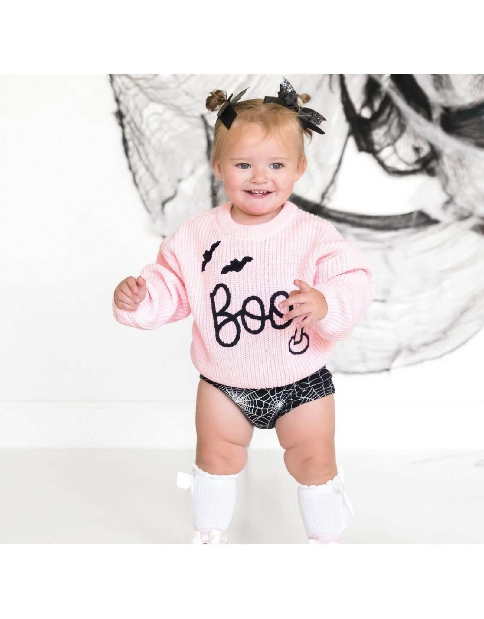 Sweet Wink Sweet Wink- Boo Bat Knit Sweater