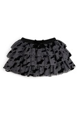 Sweet Wink Sweet Wink- Flocked Bats Halloween Bow Tiered Tutu