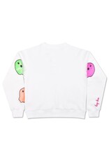 Iscream Iscream- Boo Crew White Sparkle Sweatshirt