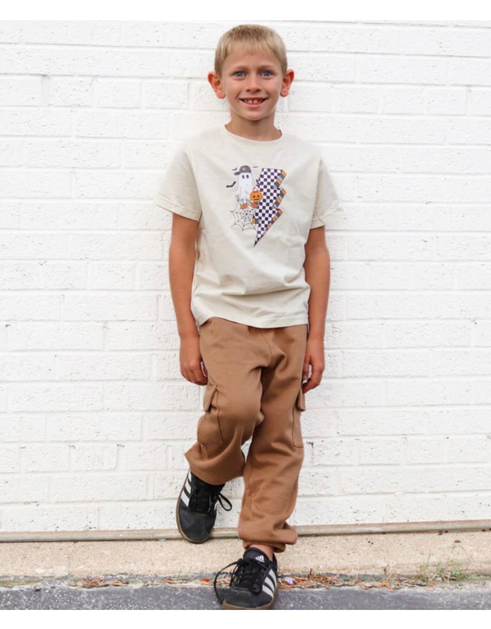 Sweet Wink Sweet Wink- Checker Ghost Natural TShirt