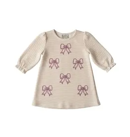 Three Sisters Three Sisters- Bow Embroidery L/S Dress