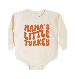 Sweet Wink Sweet Wink- Mama's Little Turkey L/S Romper