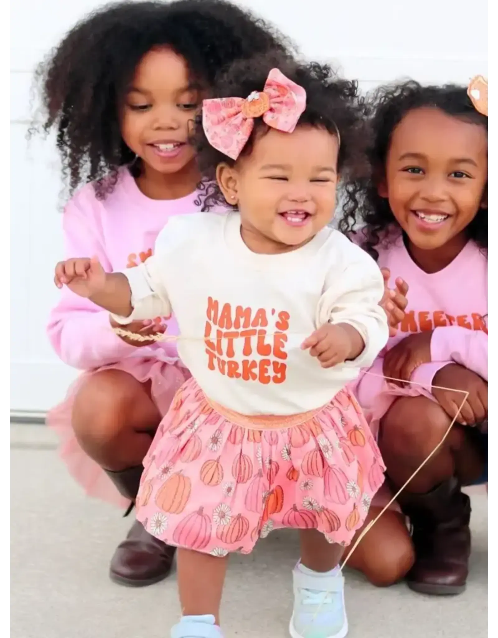 Sweet Wink Sweet Wink- Mama's Little Turkey L/S Romper