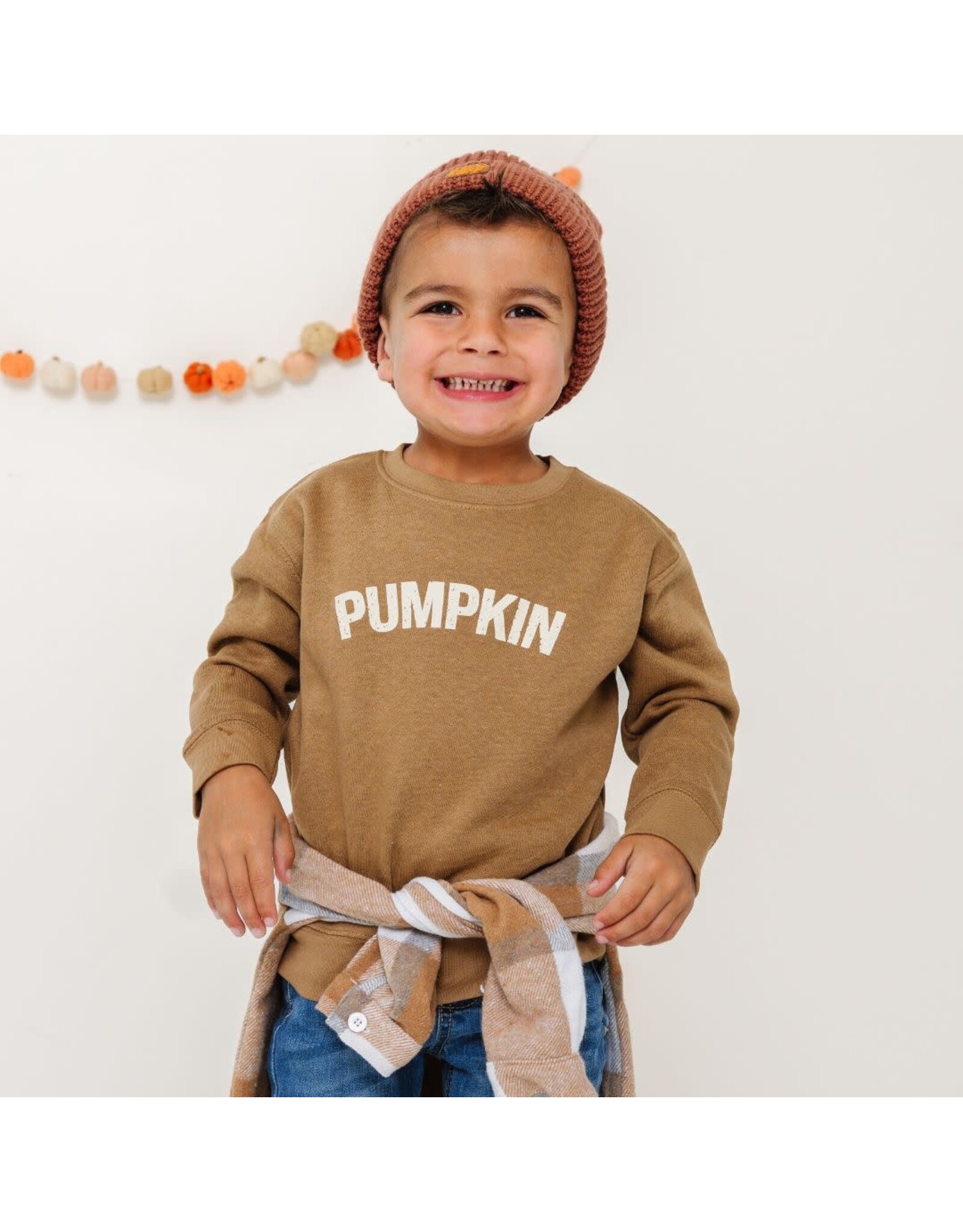 Sweet Wink Sweet Wink- Pumpkin Patch Sweatshirt Mocha