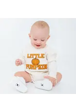 Sweet Wink Sweet Wink- Little Pumpkin Patch Natural L/S Romper