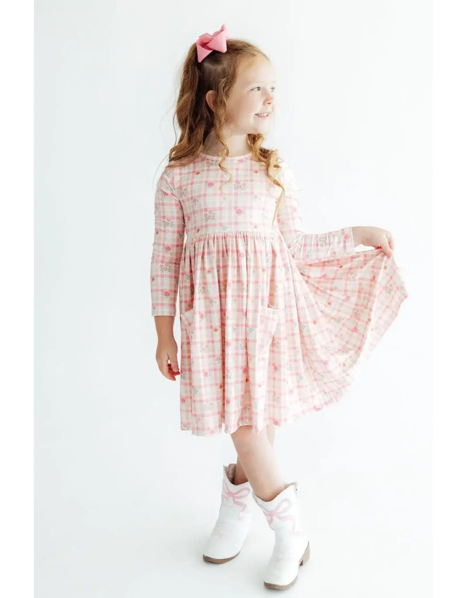 Mila & Rose Mila & Rose- Off the Grid L/S Pocket Twirl Dress