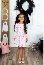 Mila & Rose Mila & Rose- Sugar Rush L/S Pocket Twirl Dress