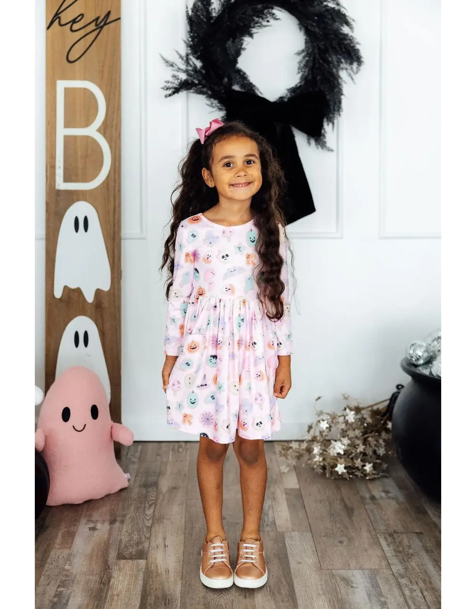 Mila & Rose Mila & Rose- Sugar Rush L/S Pocket Twirl Dress