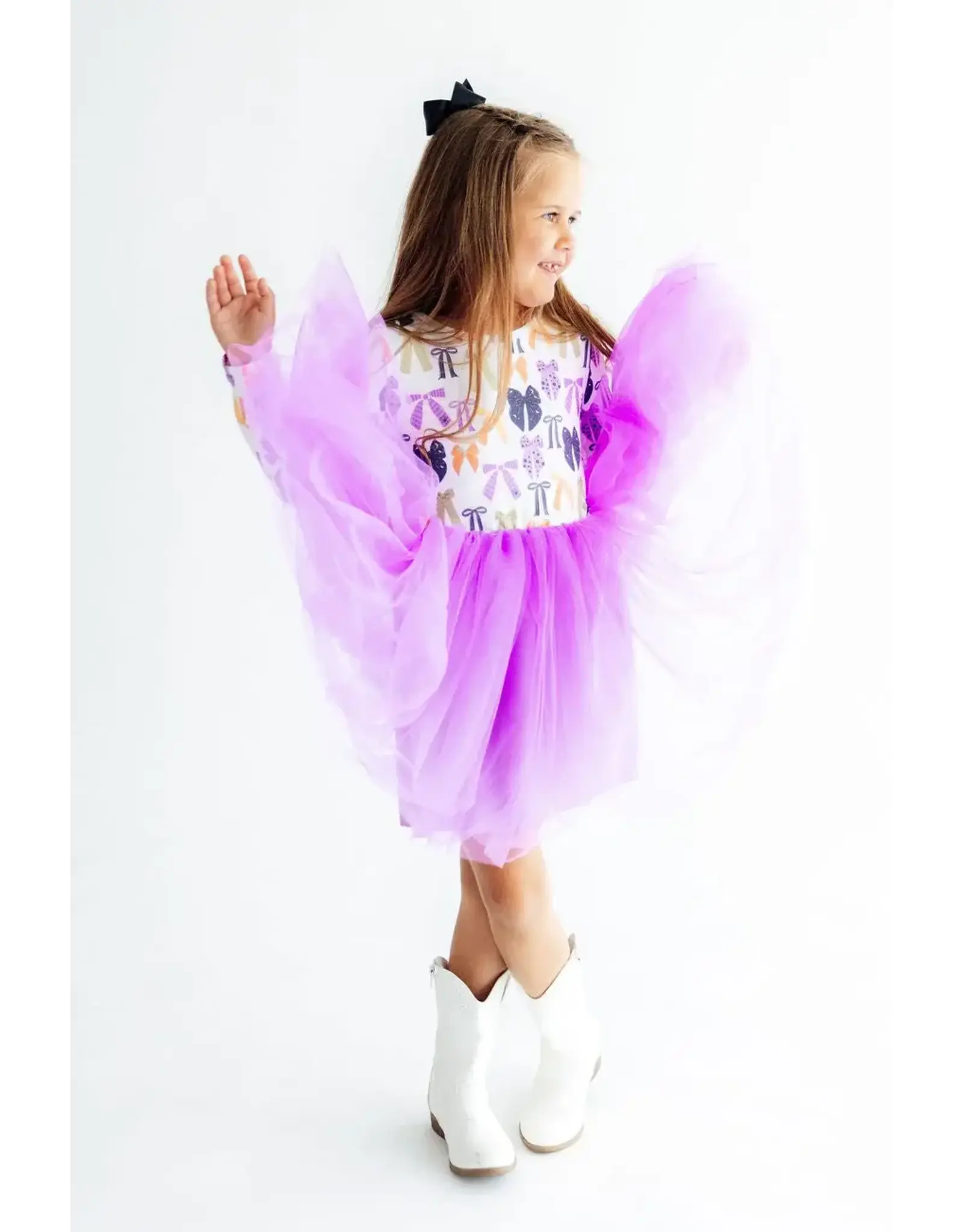 Mila & Rose Mila & Rose- Tied w/ a Boo L/S Tutu Dress