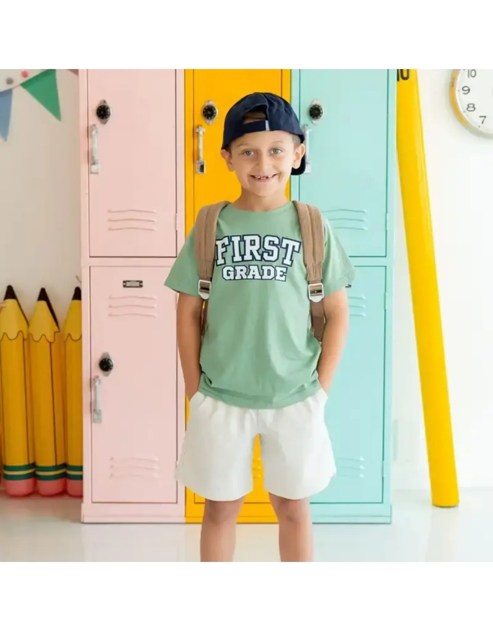 Sweet Wink Sweet Wink- First Grade Varsity Shirt: Sage