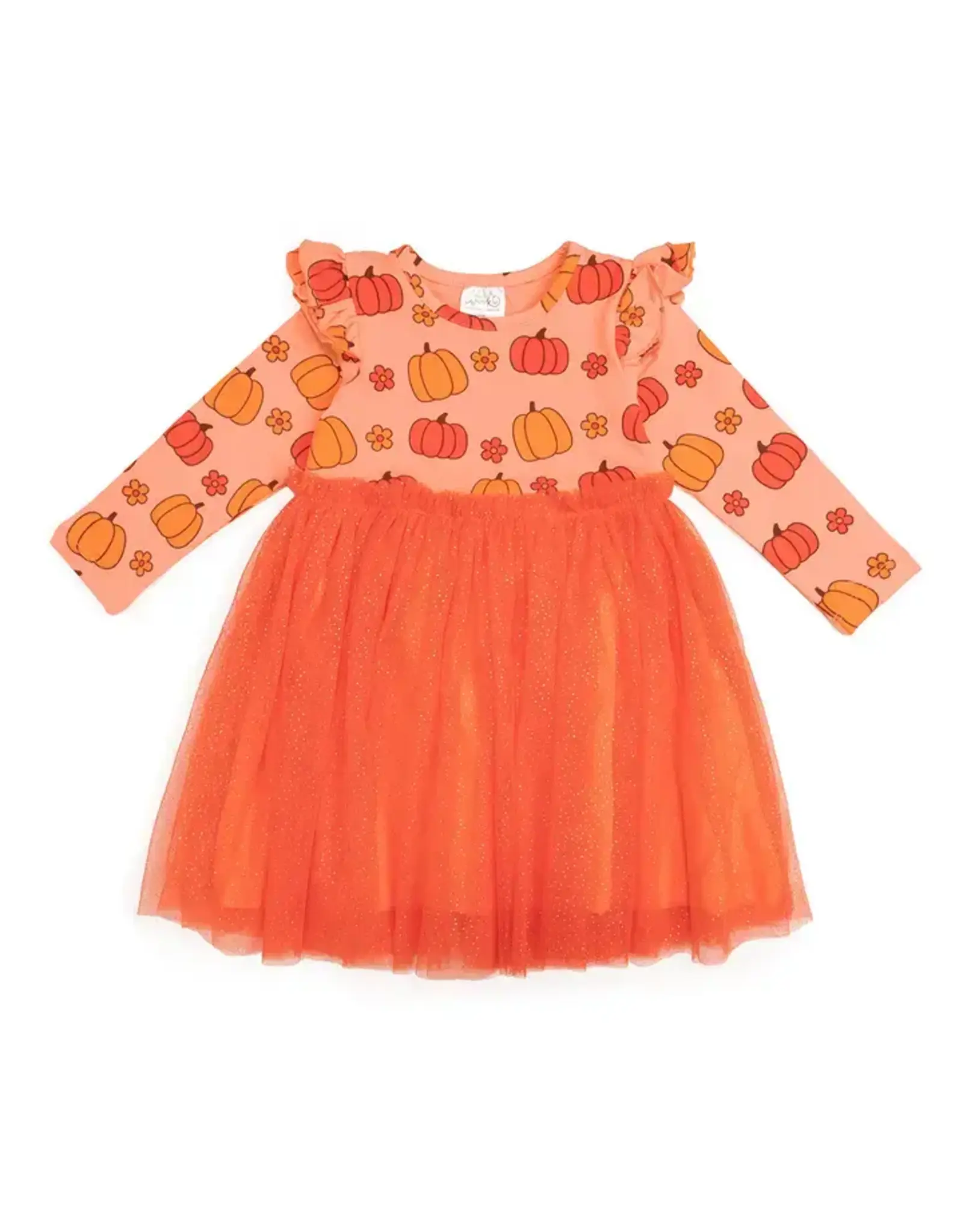 Sweet Wink Sweet Wink- Pumpkin Daisy Tutu Dress