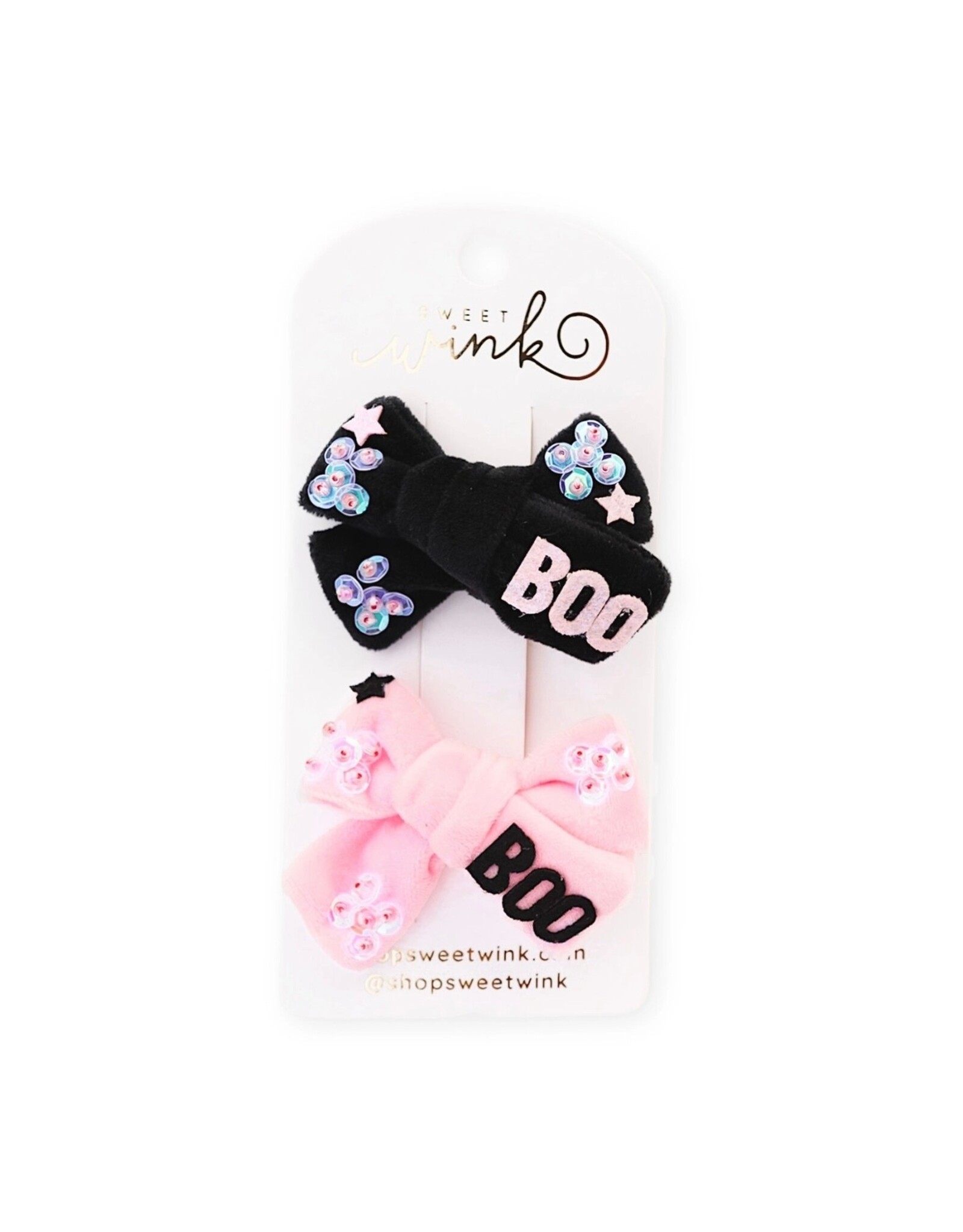 Sweet Wink Sweet Wink- Boo Bows Halloween Clip Set