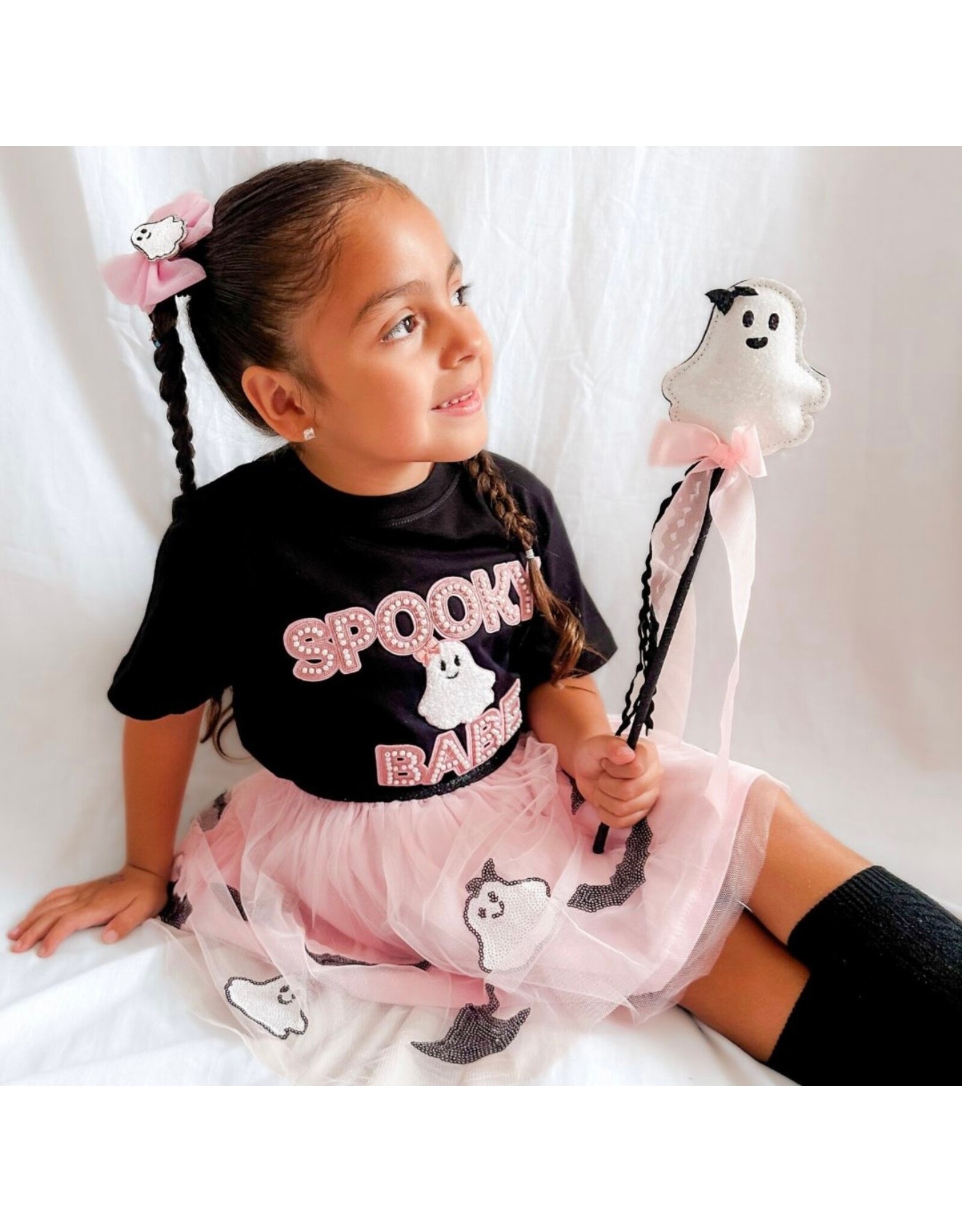 Sweet Wink Sweet Wink- Coquette Tulle Ghost Bow Clip