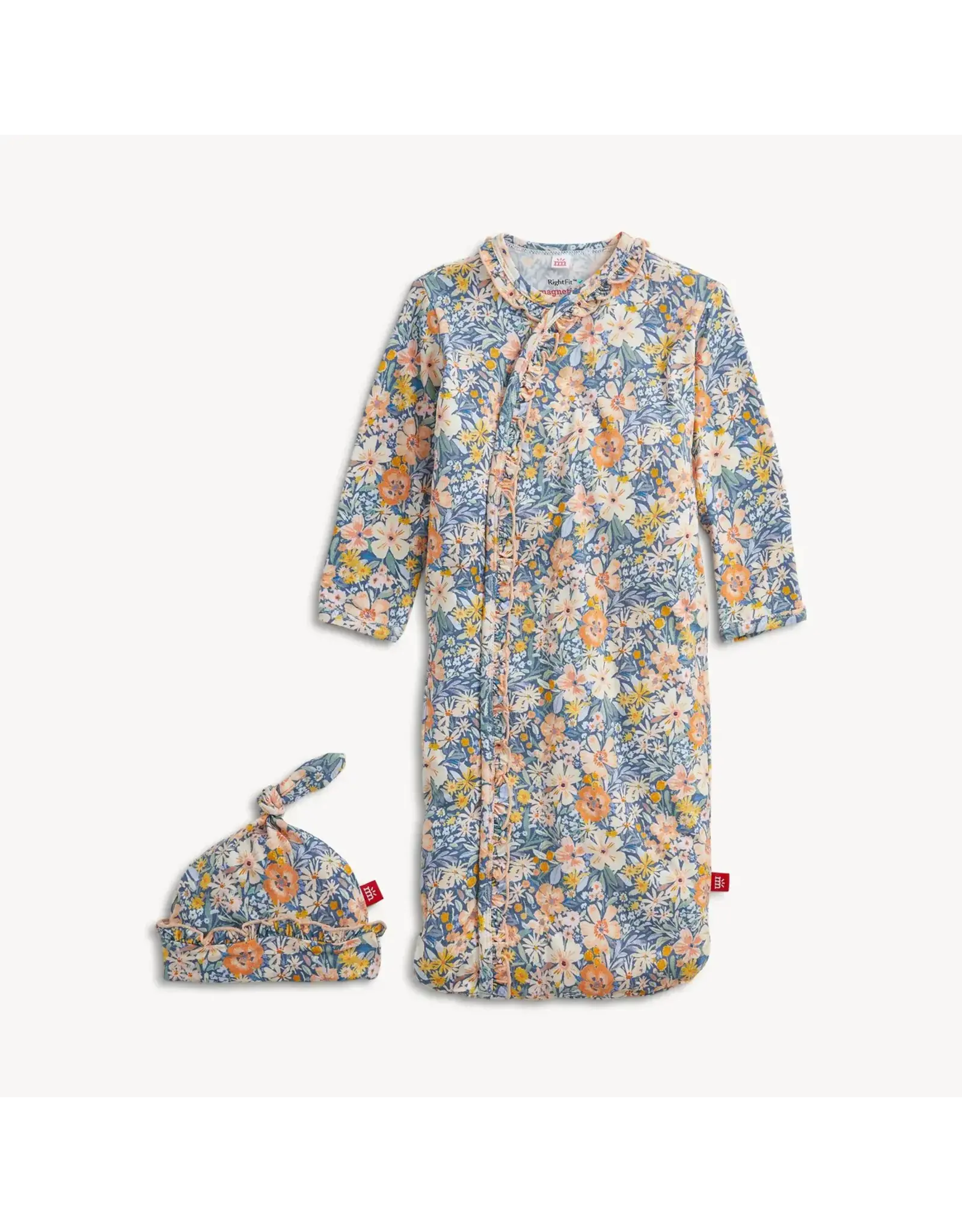 Magnetic Me Magnetic Me- Flora Ruffle Modal Gown & Hat NB-3M