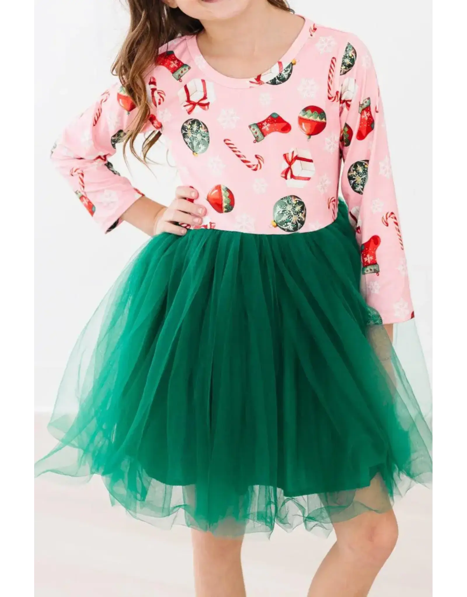 Mila & Rose Mila & Rose- Deck the Halls L/S Tutu Dress