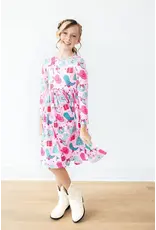 Mila & Rose Mila & Rose- Christmas Cowgirl L/S Pocket Twirl Dress