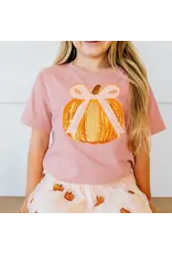 Sweet Wink Sweet Wink- Coquette Pumpkin Sequin Patch S/S Shirt