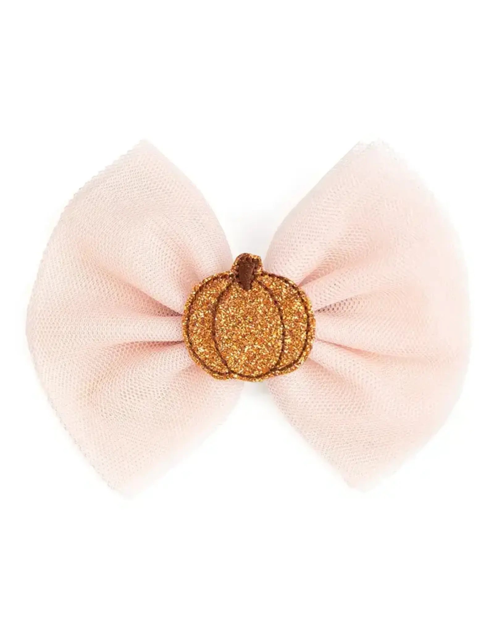 Sweet Wink Sweet Wink-  Pumpkin Tulle Bow Clip