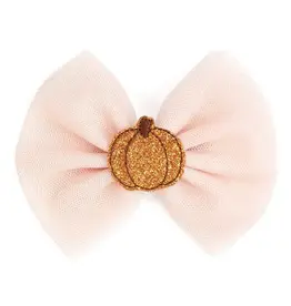 Sweet Wink Sweet Wink-  Pumpkin Tulle Bow Clip