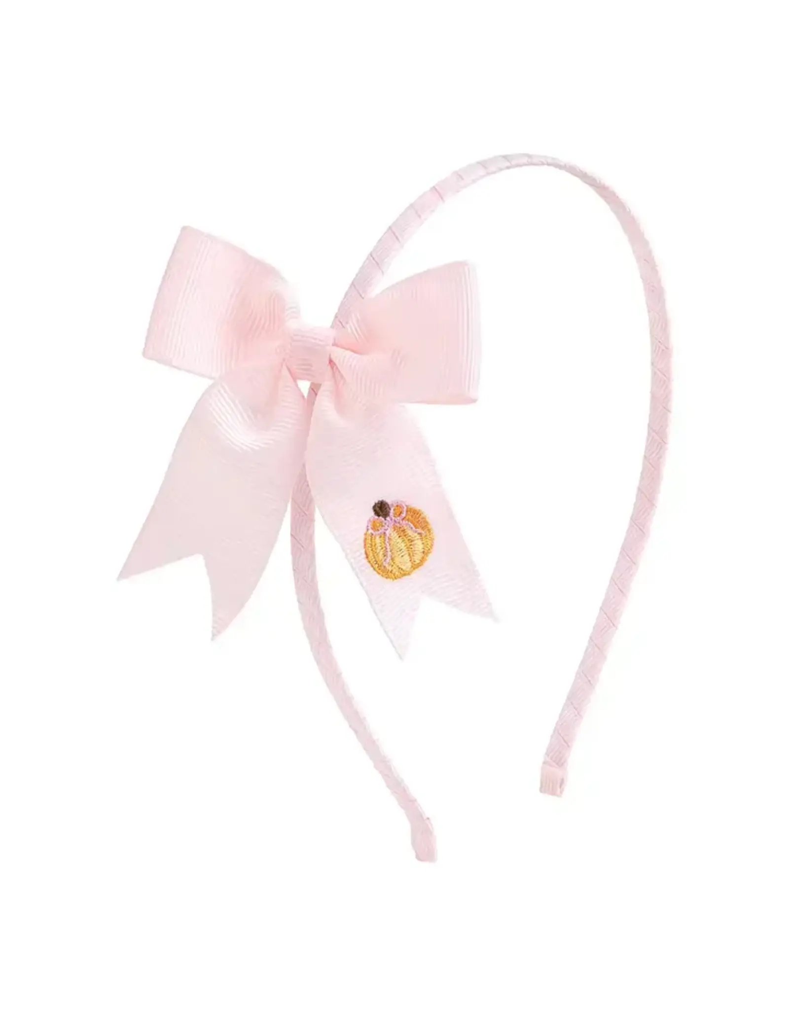 Sweet Wink Sweet Wink- Pumpkin Embroidered Bow Headband