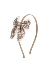 Sweet Wink Sweet Wink-  Mocha Floral Lace Bow Headband