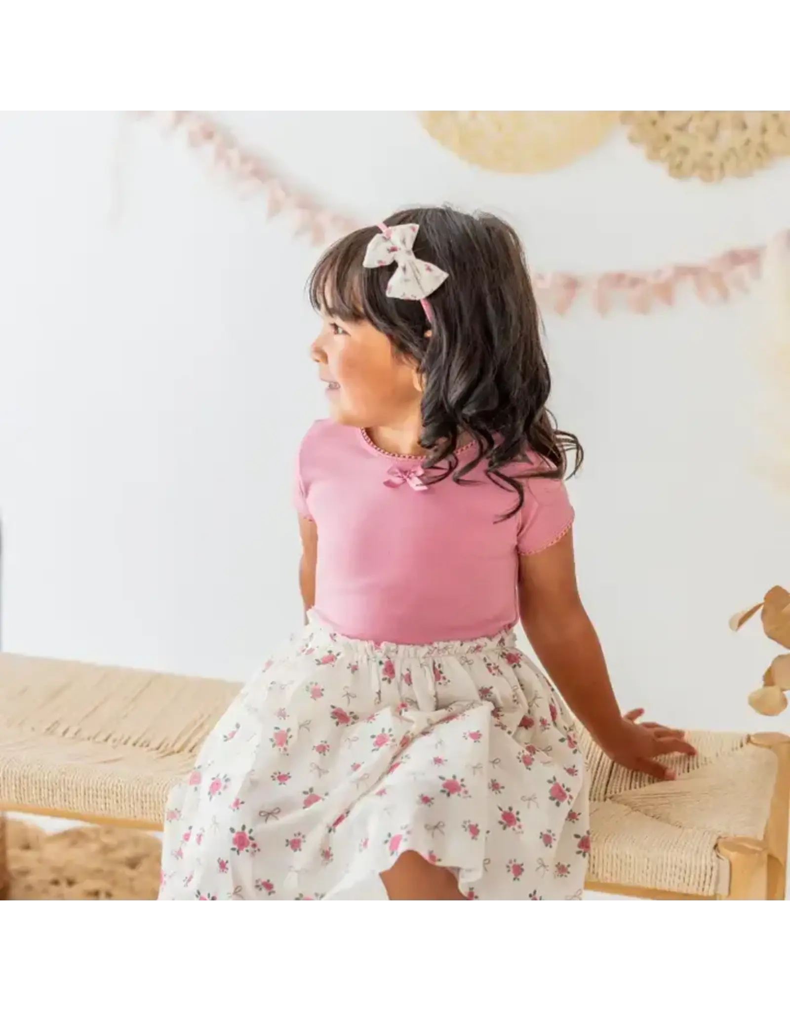 Sweet Wink Sweet Wink-  Coquette Rose Tulle Bow Headband