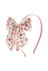 Sweet Wink Sweet Wink-  Berry Floral Bow Headband