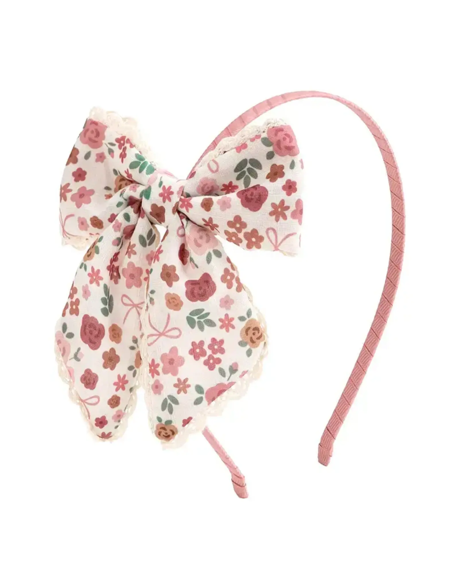 Sweet Wink Sweet Wink-  Berry Floral Bow Headband