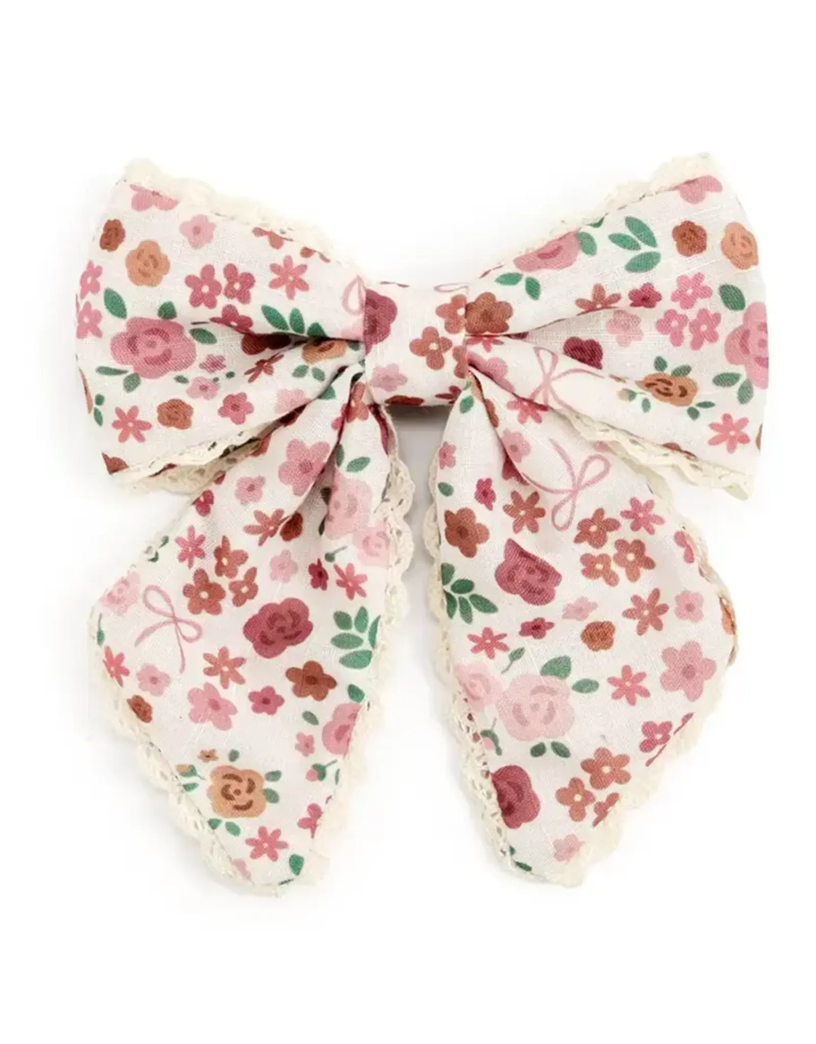 Sweet Wink Sweet Wink-  Berry Floral Bow Clip