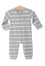 Millie Jay Millie Jay- Easton Romper: Grey & Green
