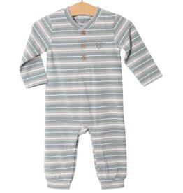 Millie Jay Millie Jay- Easton Romper: Grey & Green