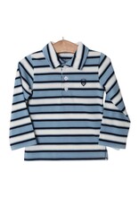 Millie Jay Millie Jay- Emmett LS Shirt: Multi Blue Stripe