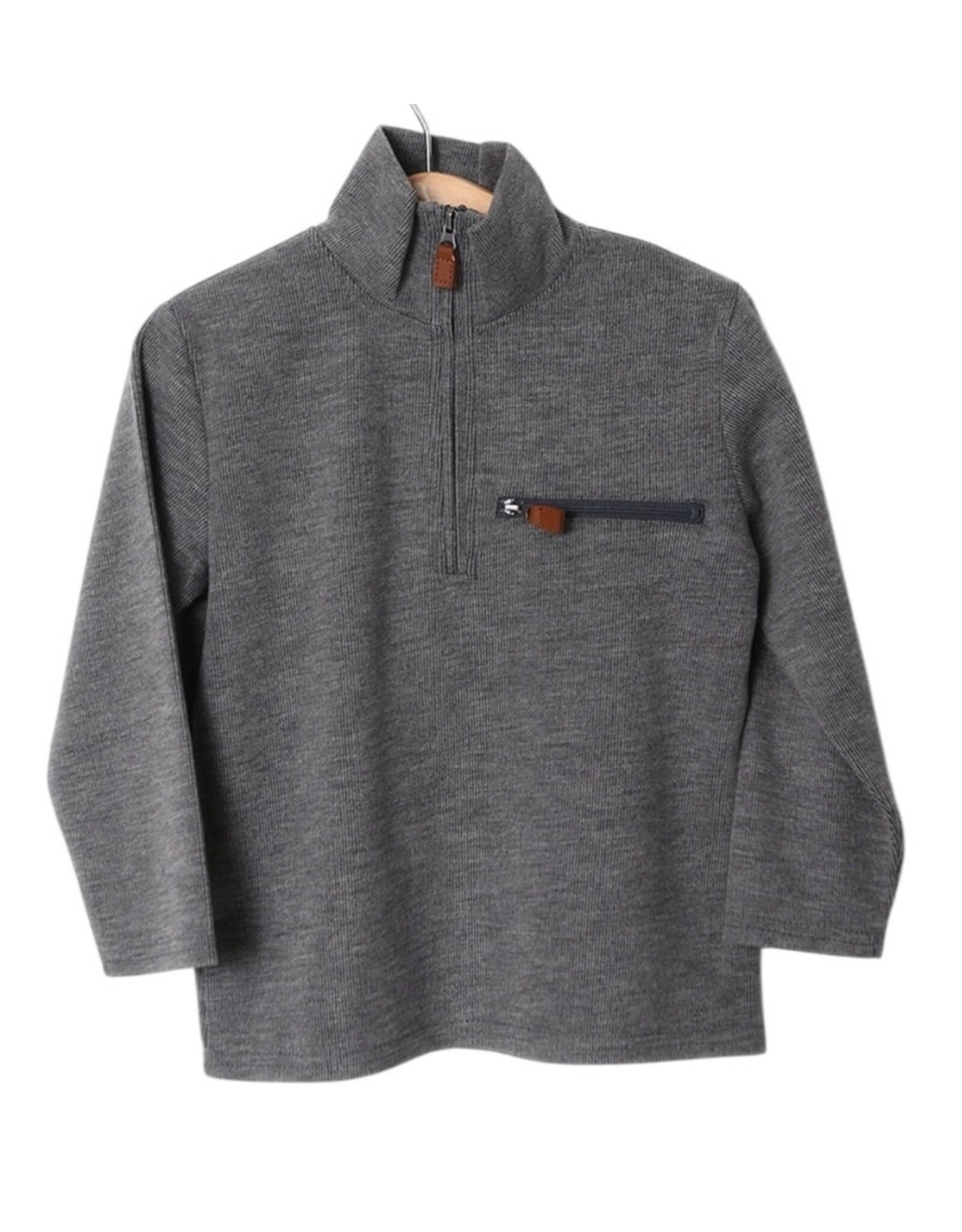 Millie Jay Millie Jay- Kingston 1/4 Zip Pullover: Grey