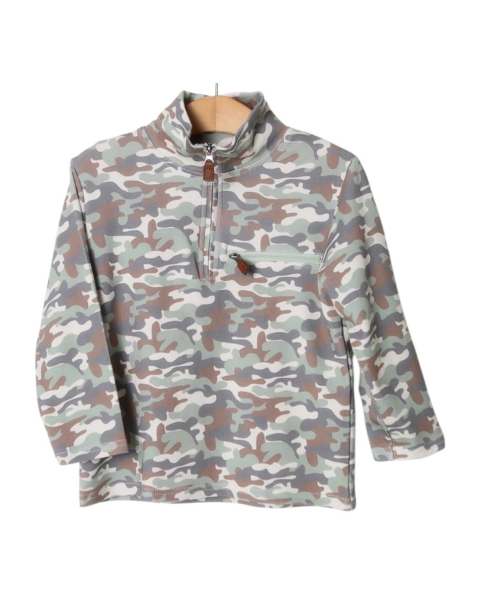 Millie Jay Millie Jay- Kingston 1/4 Zip Pullover: Camo