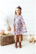 Mila & Rose Mila & Rose- Midnight Rain 3/4 Sleeve Twirl Dress