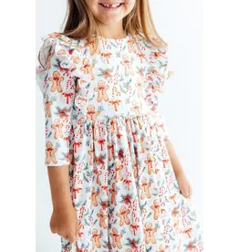 Mila & Rose Mila & Rose- Gingerbread Lane Ruffle Twirl Dress