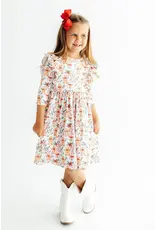 Mila & Rose Mila & Rose- Gingerbread Lane Ruffle Twirl Dress