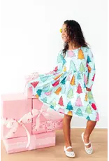 Mila & Rose Mila & Rose- Oh Christmas Tree L/S Pocket Twirl Dress