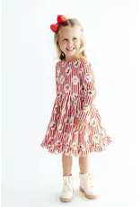 Mila & Rose Mila & Rose- Santa's Sweet Shoppe L/S Hem Twirl Dress