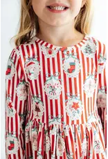 Mila & Rose Mila & Rose- Santa's Sweet Shoppe L/S Hem Twirl Dress