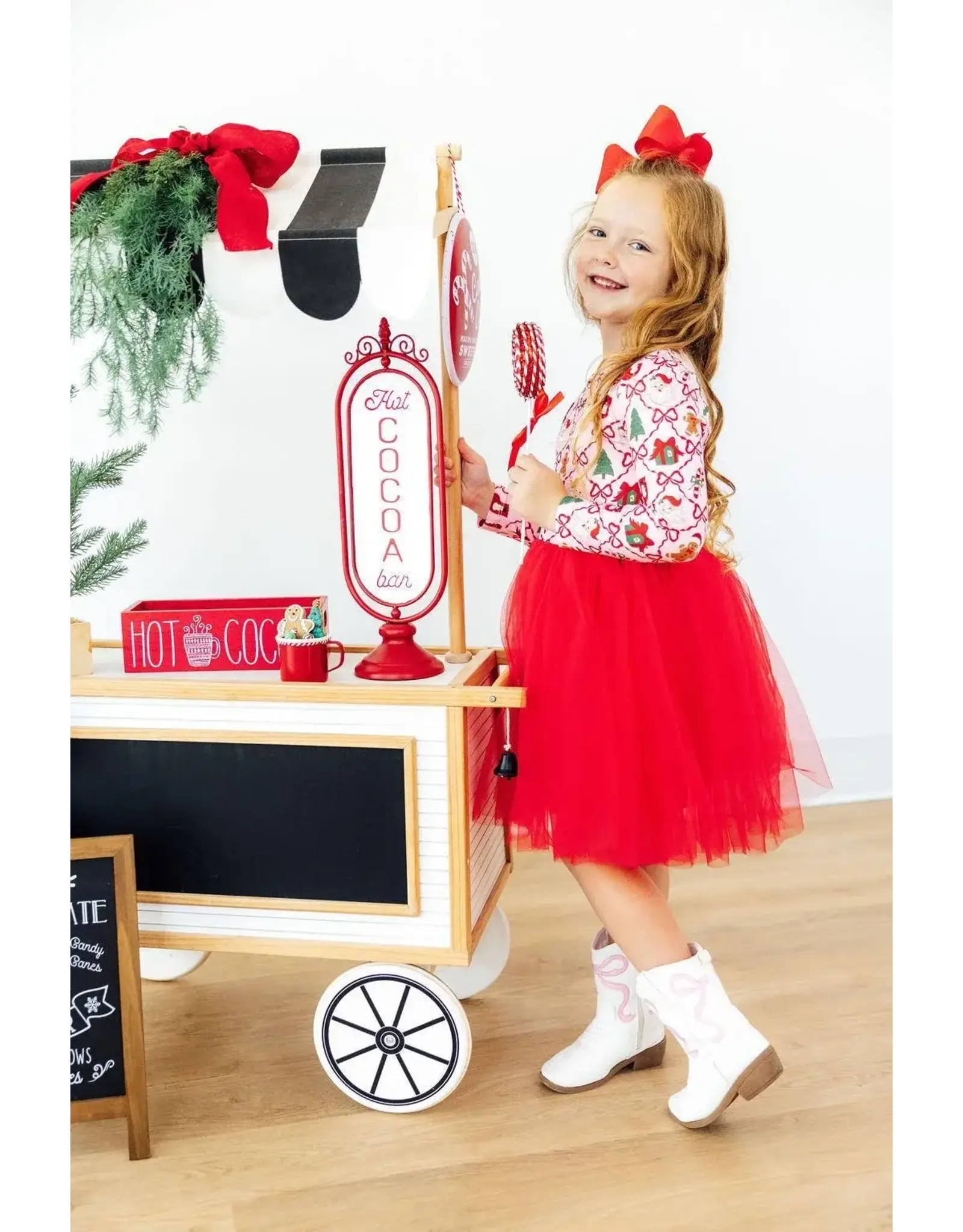 Mila & Rose Mila & Rose- Deck the Halls L/S Tutu Dress