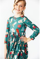Mila & Rose Mila & Rose- Western Wonderland L/S Pocket Twirl Dress
