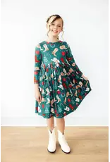 Mila & Rose Mila & Rose- Western Wonderland L/S Pocket Twirl Dress