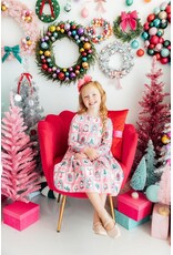 Mila & Rose Mila & Rose- Dear Santa L/S Pocket Twirl Dress