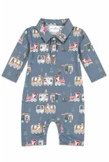 Mila & Rose Mila & Rose- North Pole Express L/S Polo One Piece