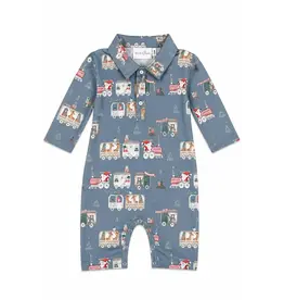 Mila & Rose Mila & Rose- North Pole Express L/S Polo One Piece