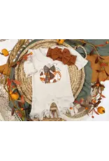 Wonderfully Made Wonderfully Made- Ruffle Pumpkin L/S Romper