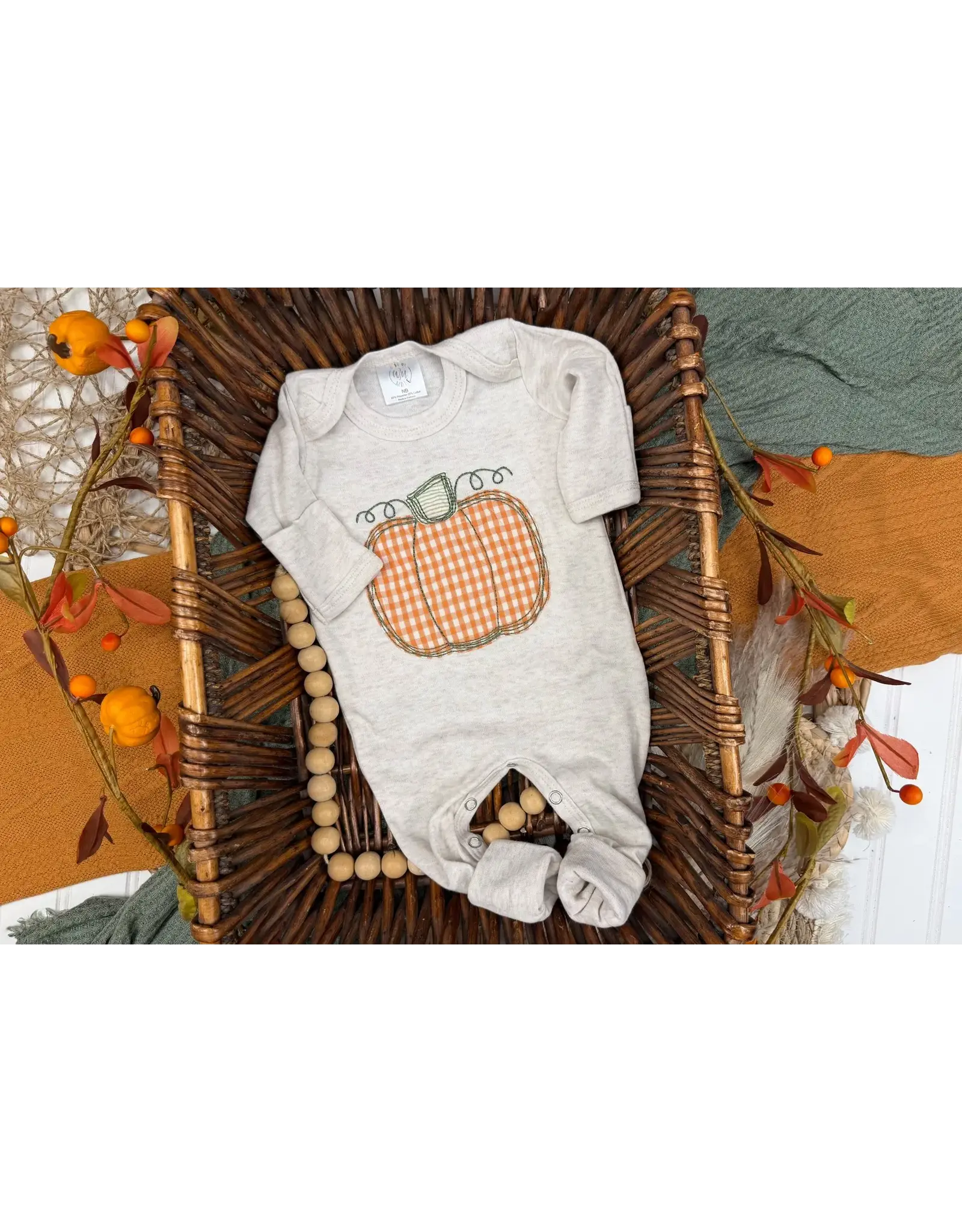 Wonderfully Made Wonderfully Made- Pumpkin Romper