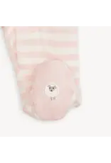 Magnetic Me Magnetic Me- Pink Stripe Organic Magnetic Footie