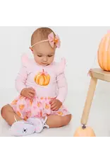 Sweet Wink Sweet Wink- Coquette Pumpkin L/S Tutu Bodysuit